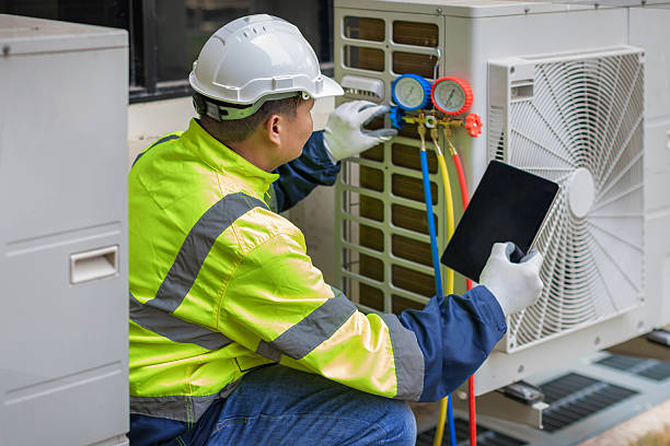 Professional Ductwork Repair technician working in The Plains, VA